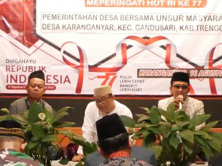 MALAM TIRAKATAN & DOA BERSAMA DALAM RANGKA MENYAMBUT KEMERDEKAAN RI YANG KE 77